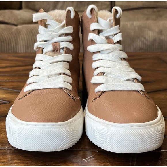 Women’s Sam Edelman High Top Pence Fur Toe Sz7 - Picture 3 of 7